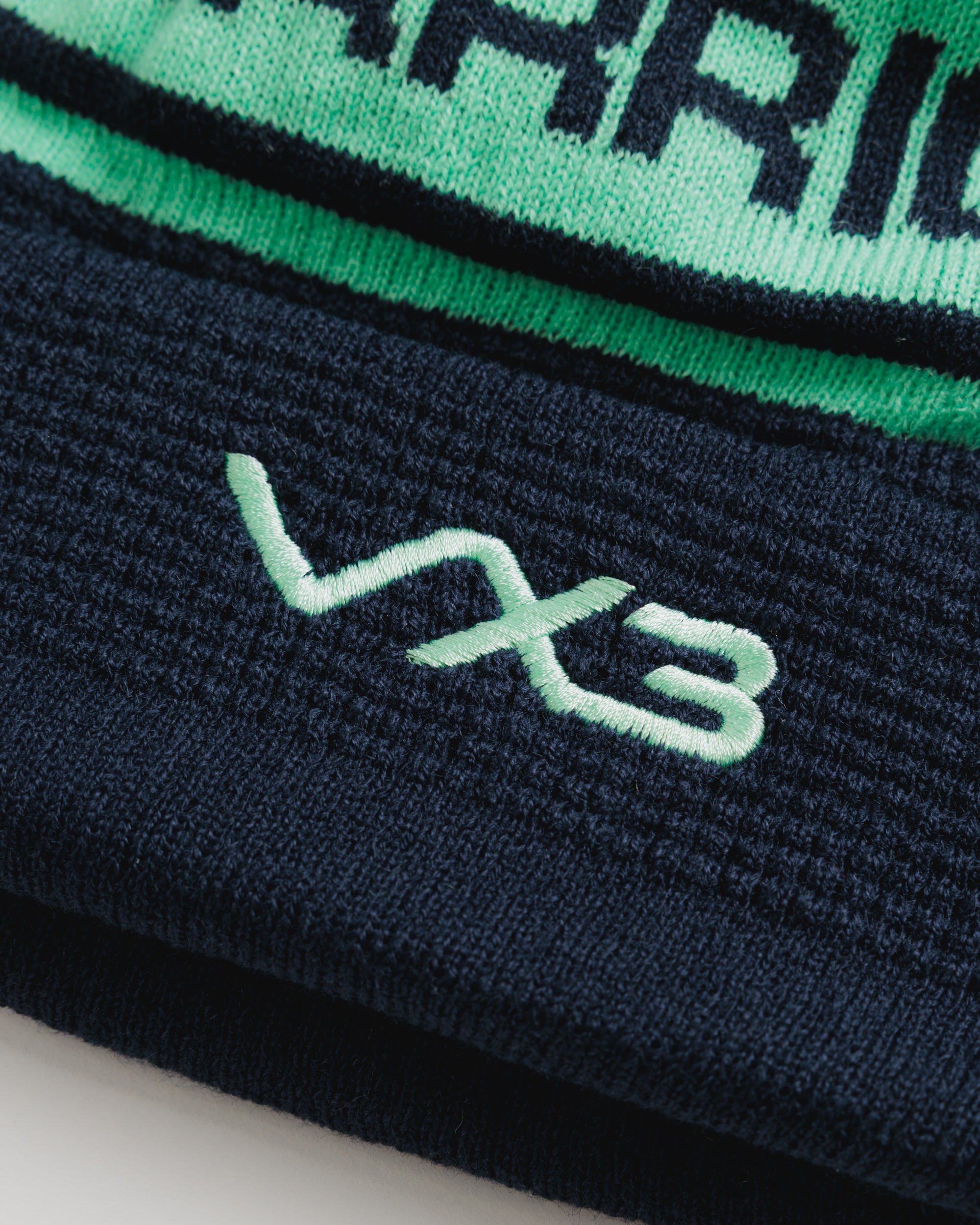 Worcester Warriors 26/27 Bobble Hat Navy/Mint
