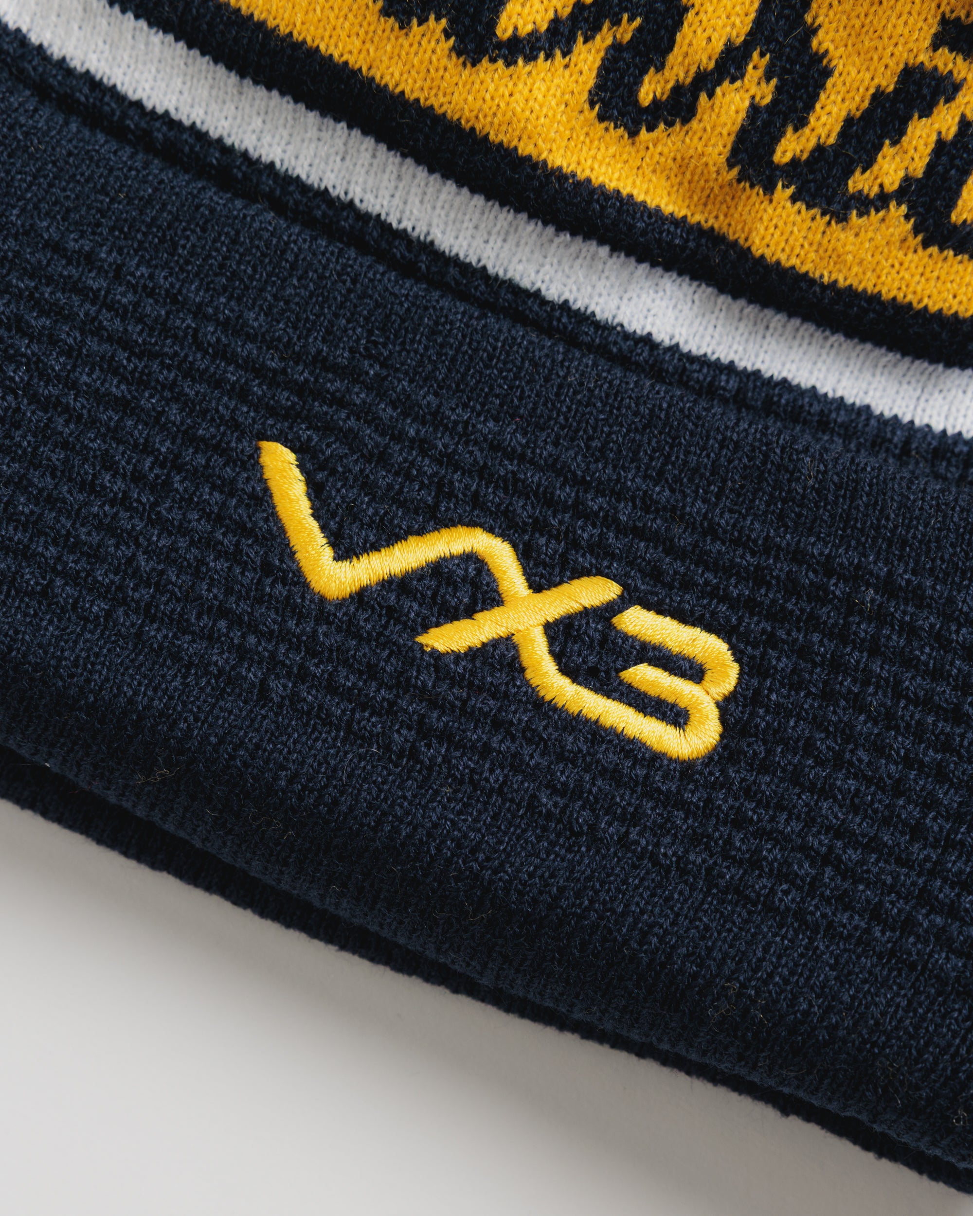 Worcester Warriors 26/27 Bobble Hat Gold/Navy