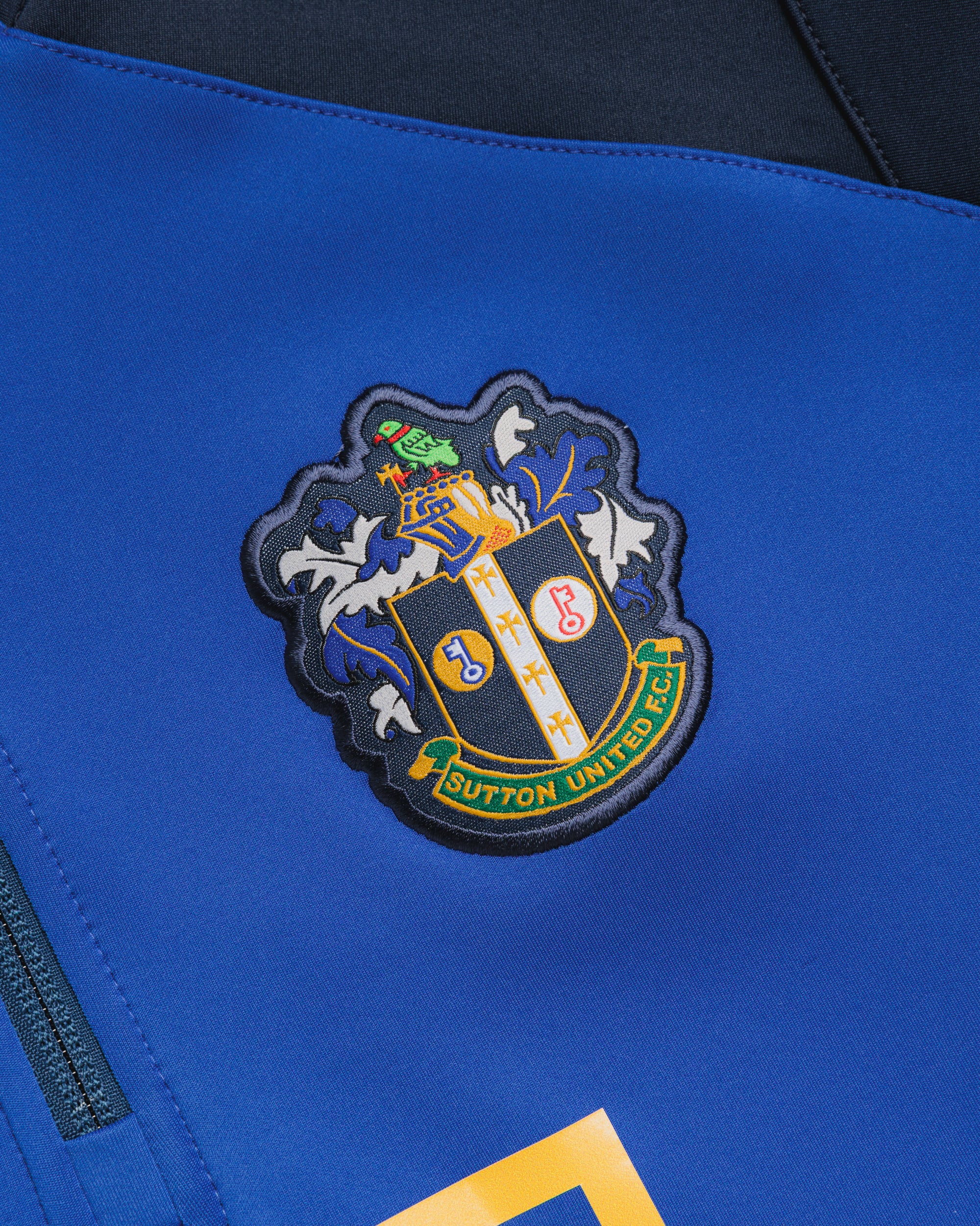 Sutton United 26/27 Vertex Half Zip Top Royal/Navy/Gold