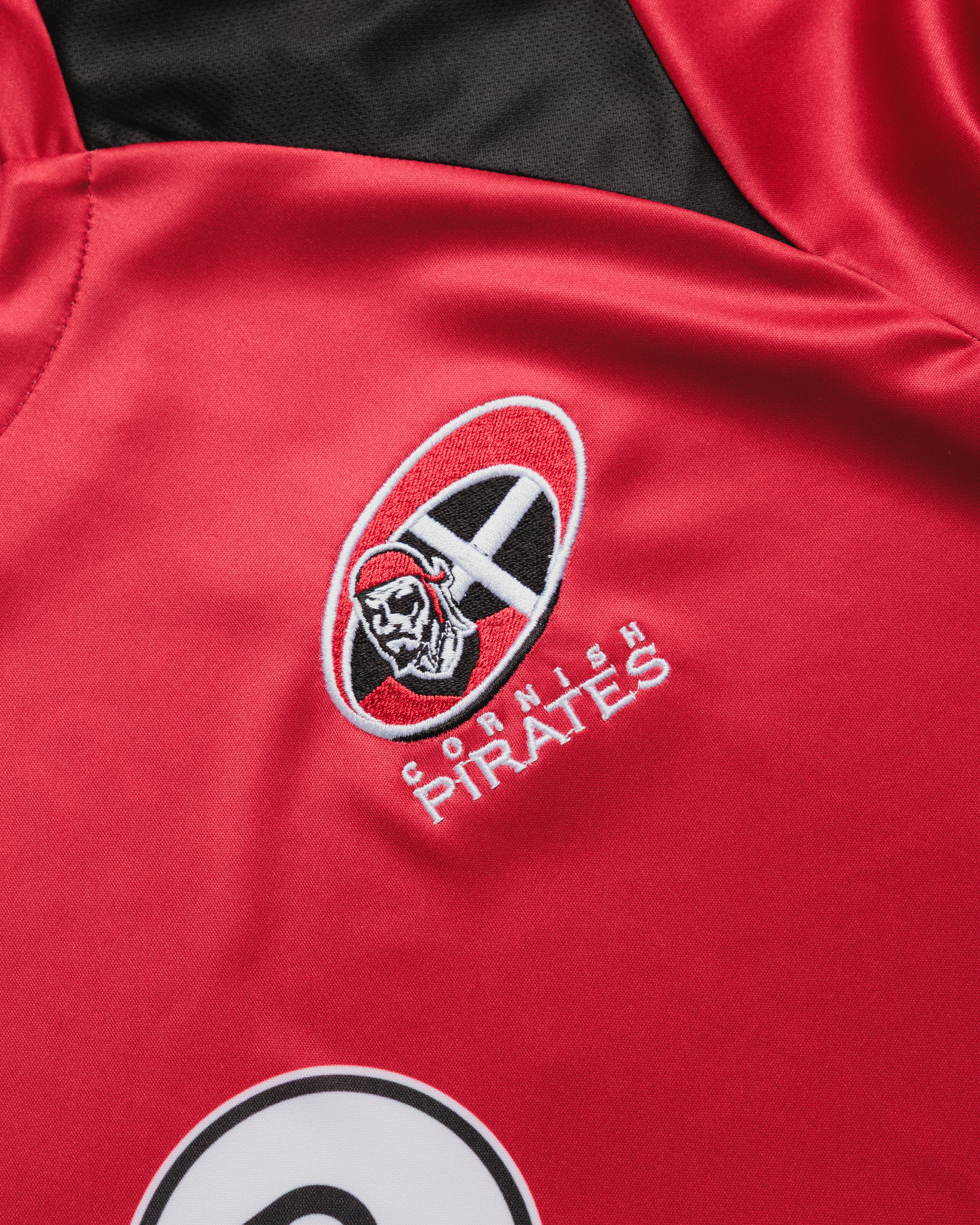 Cornish Pirates 26/27 Vertex Training Tee Red/Black/White