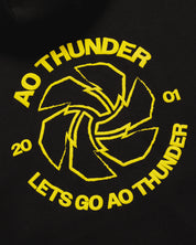 AO Thunder 2027 Conquer Hoodie Womens Black/Yellow