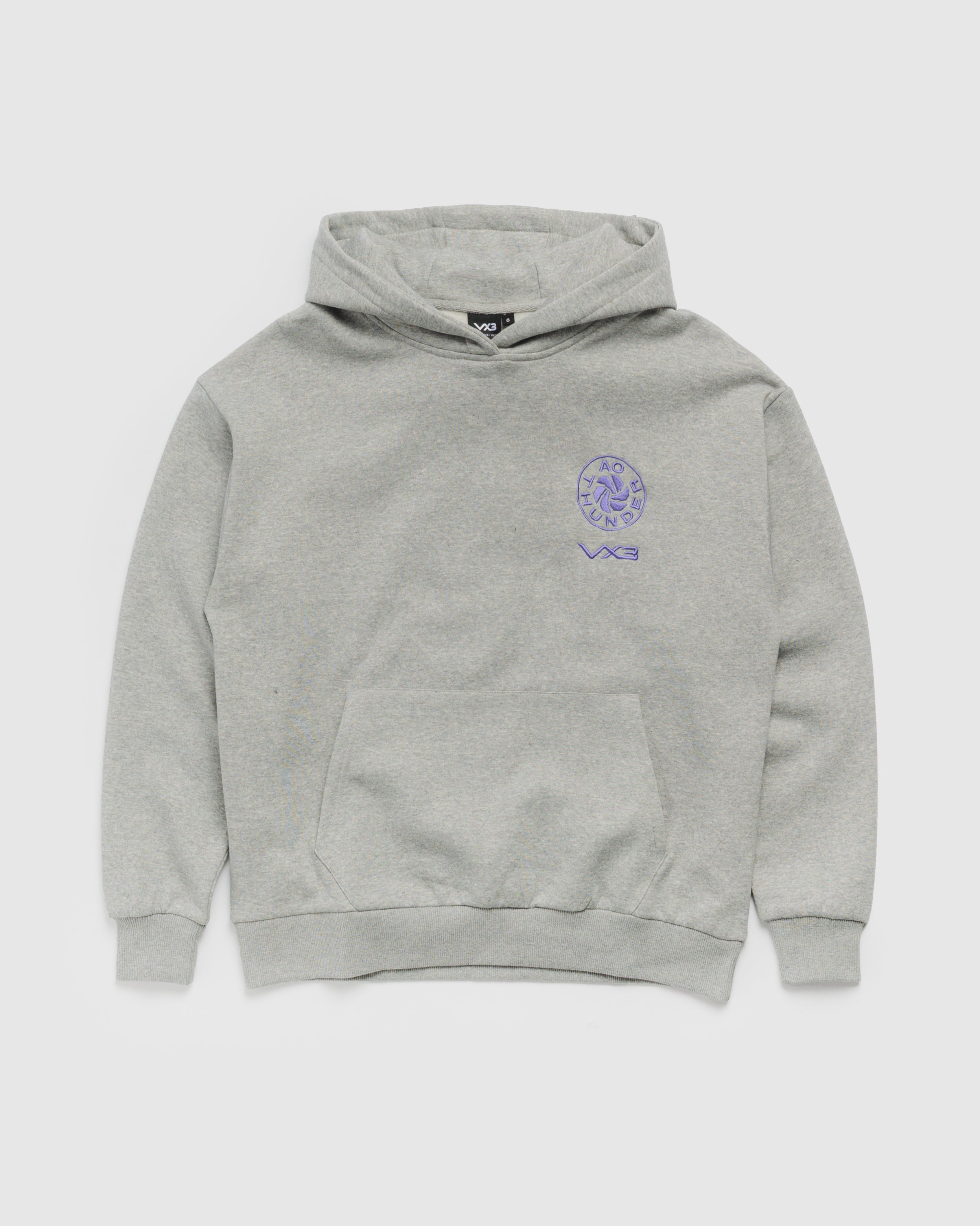 AO Thunder 2027 Conquer Hoodie Youth Grey Marl/Purple