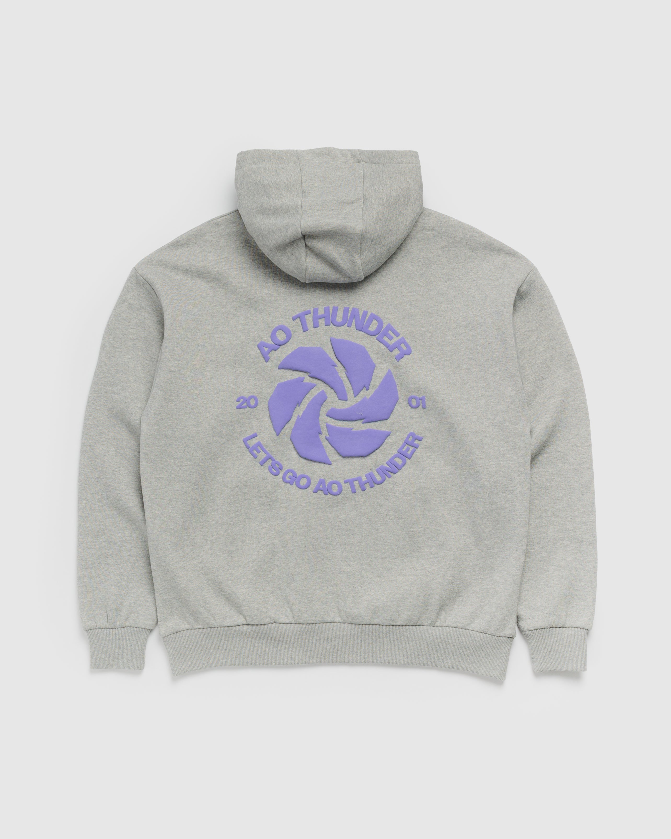 AO Thunder 2027 Conquer Hoodie Youth Grey Marl/Purple