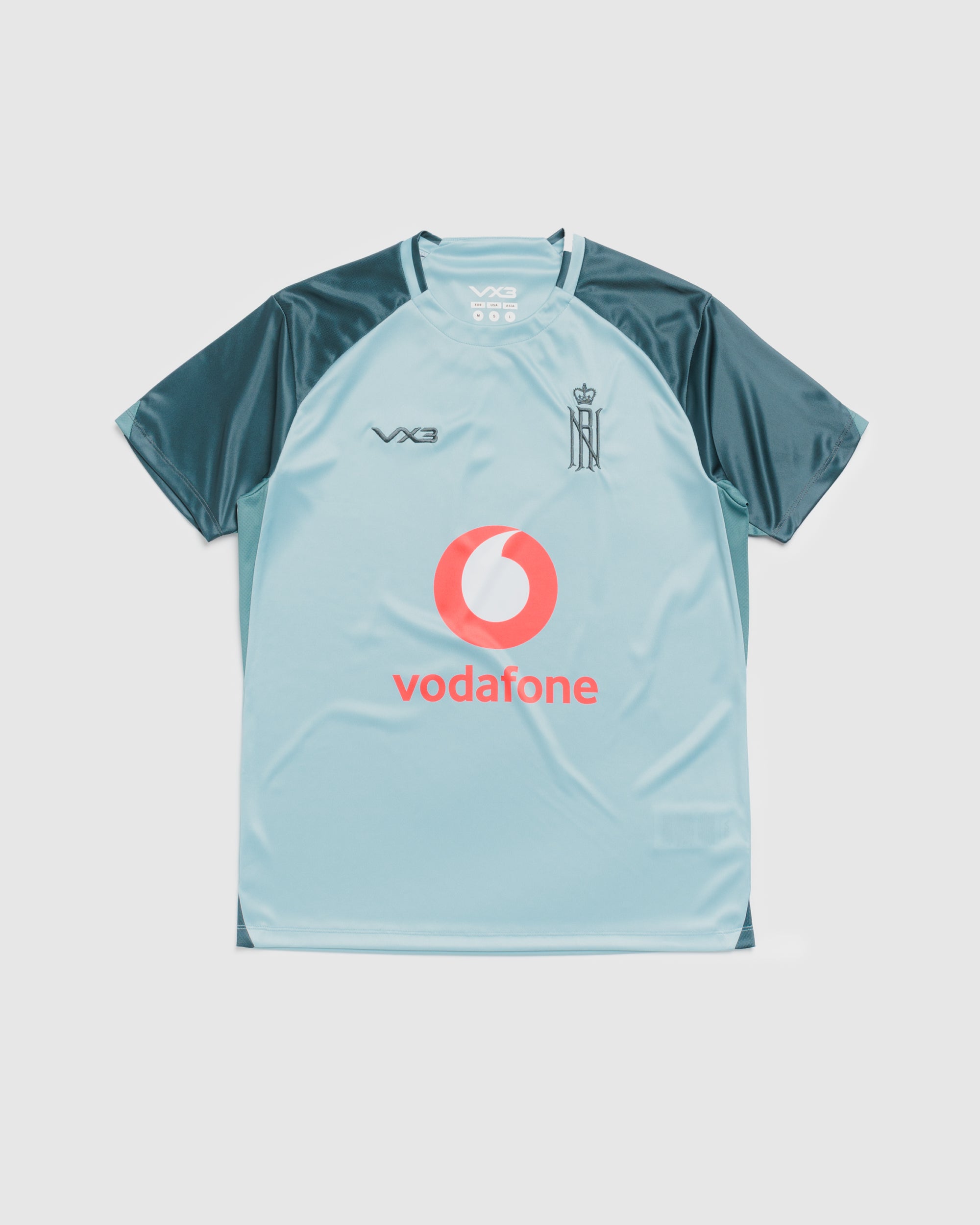 Royal Navy Rugby Union 27/28 Vertex Training Tee Ice Grey/Gunmetal