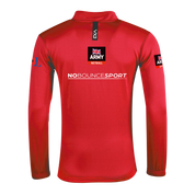 Army Netball Red Fortis Half Zip Sweat
