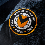 Newport County AFC 24/25 Warm Up Tee - Black/Amber