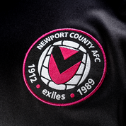 Newport County AFC 24/25 Quadrigo Training Tee - Black/Pink