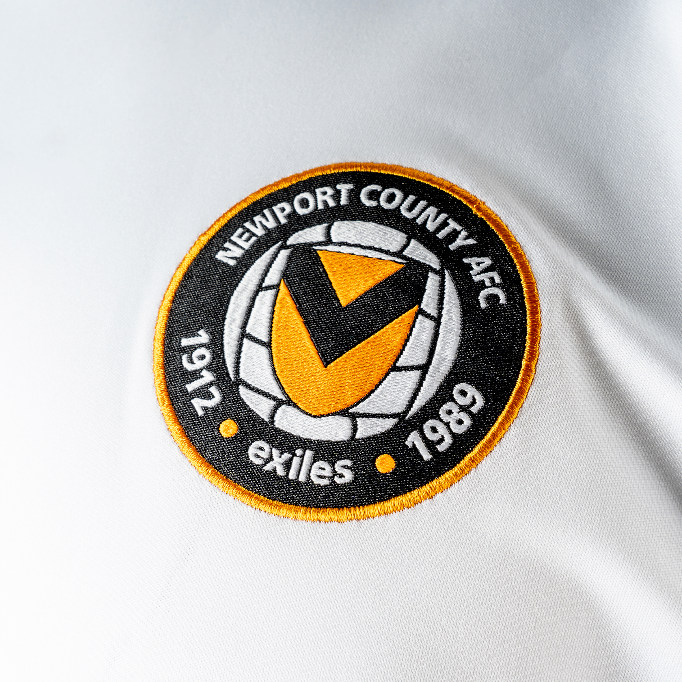 Newport County AFC 24/25 Quadrigo Training Tee - White/Black/Amber