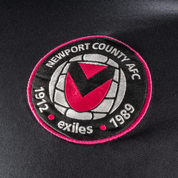 Newport County AFC 24/25 Half Zip Top  YOUTH-Black/Pink
