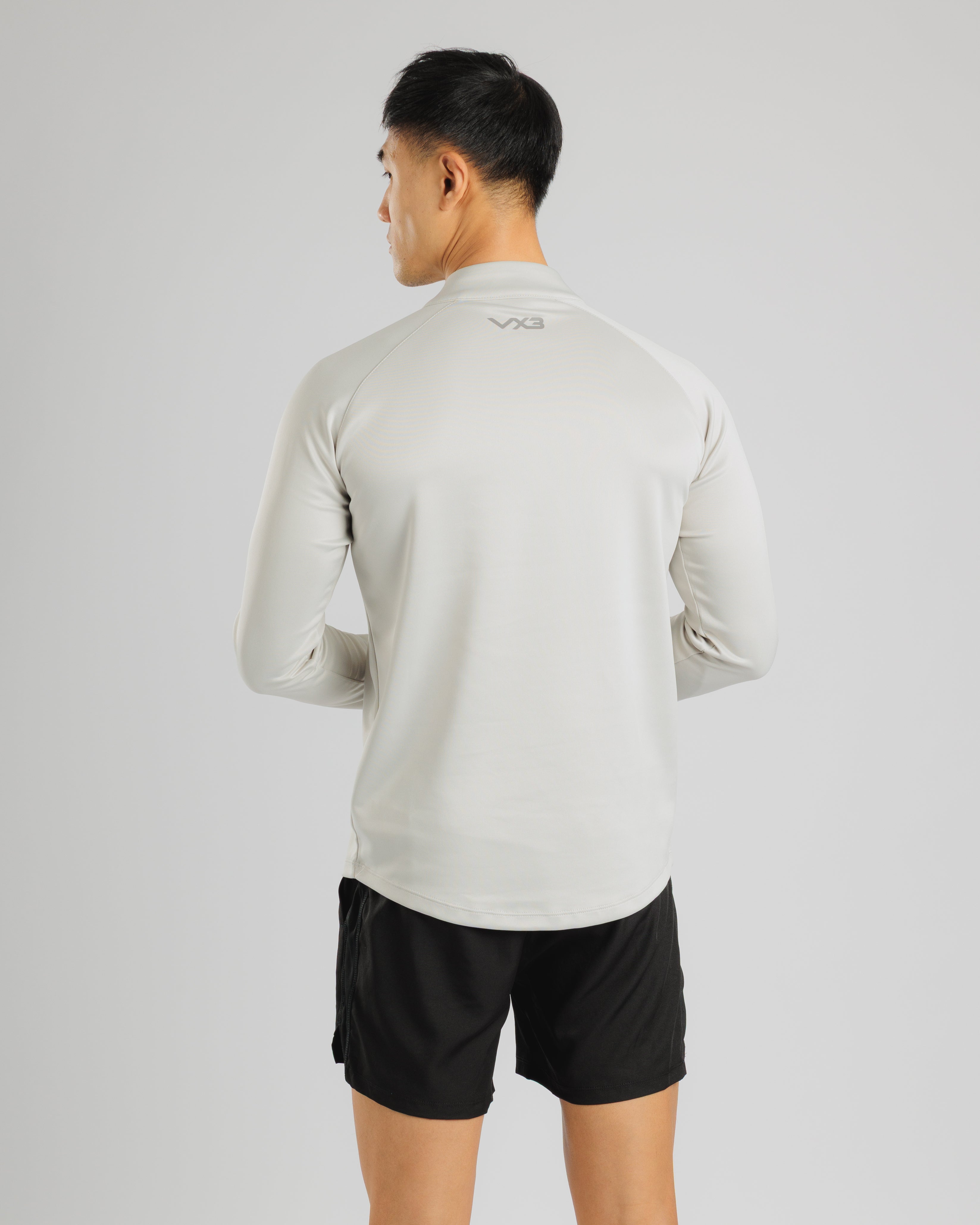 Arizona Quarter Zip- Dune Grey