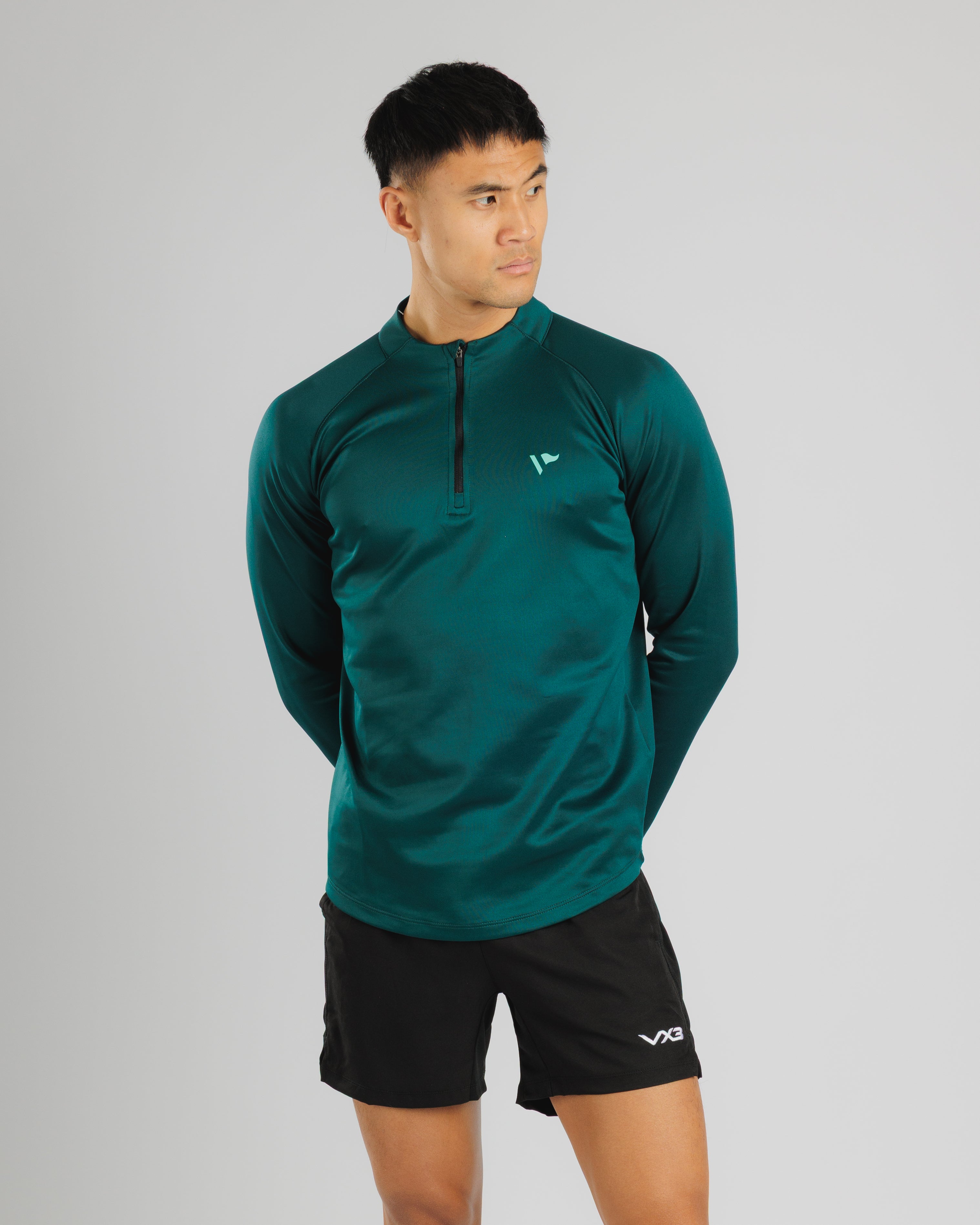 Arizona Quarter Zip- Saguaro Green