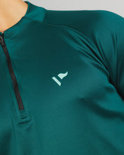 Arizona Quarter Zip- Saguaro Green