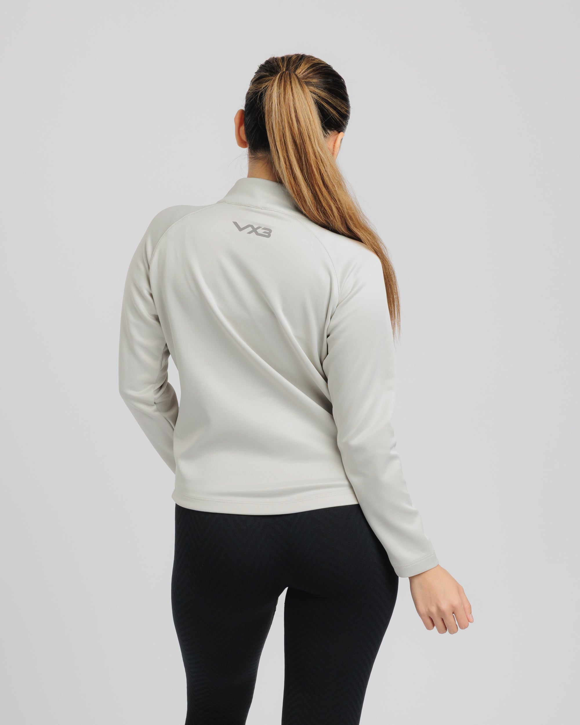 Arizona Quarter Zip Womens- Dune Grey