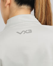 Arizona Quarter Zip Womens- Dune Grey