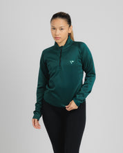 Arizona Quarter Zip Womens- Saguaro Green