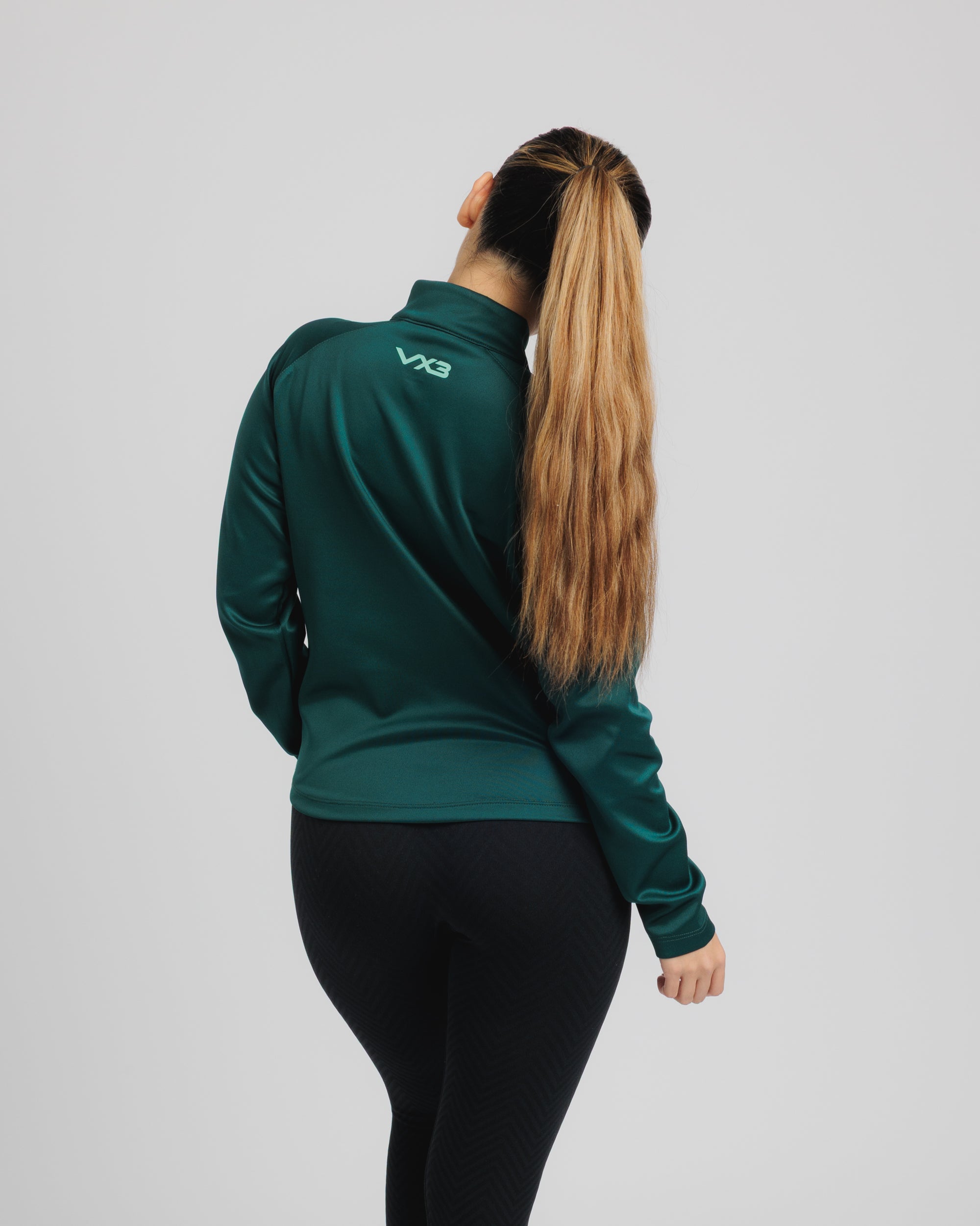 Arizona Quarter Zip Womens- Saguaro Green