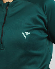 Arizona Quarter Zip Womens- Saguaro Green