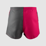 Harlequin Short Dark Grey/Hot Pink