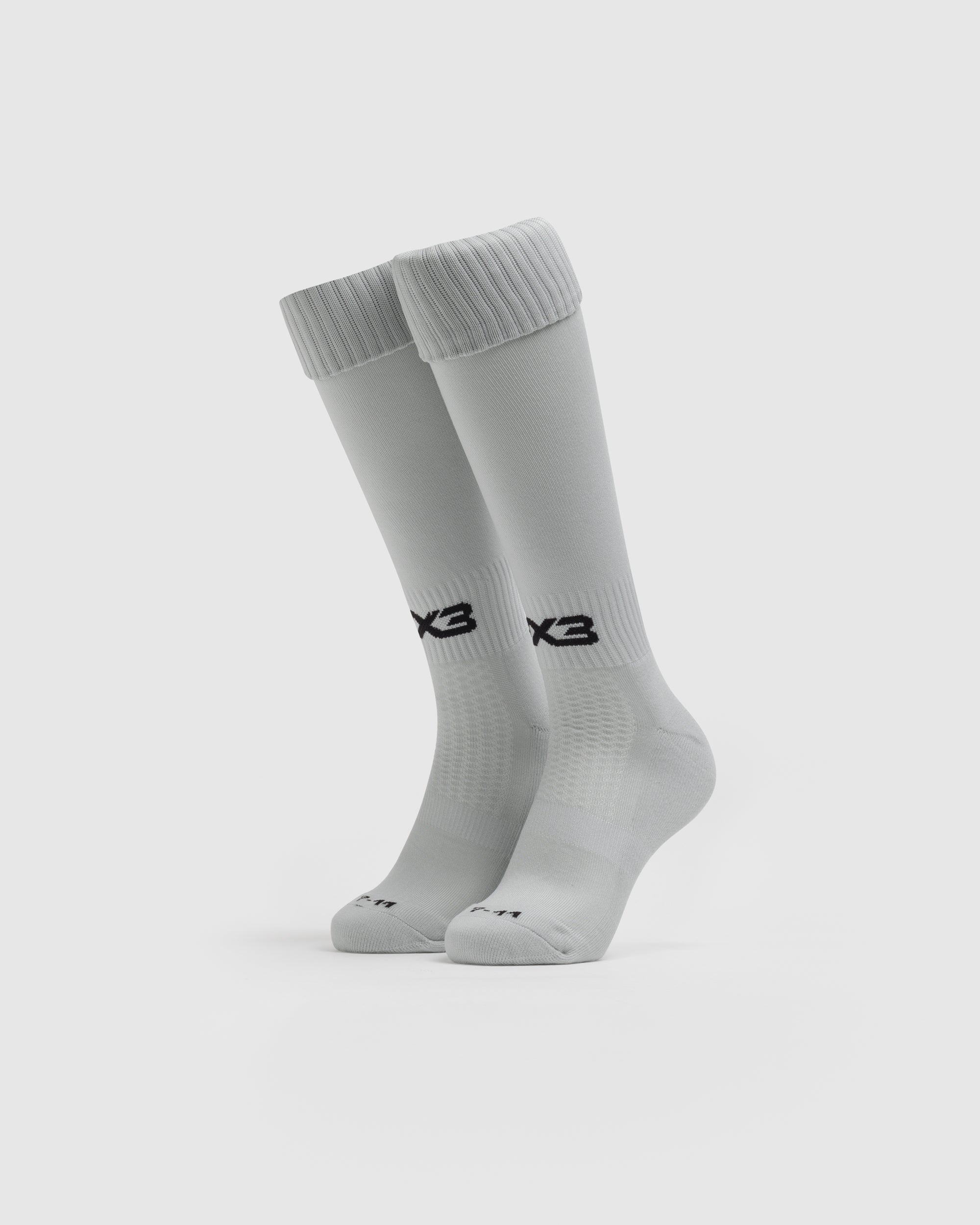Adults Plain Playing Socks Cool Grey