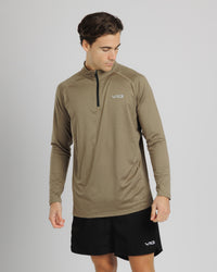 Velocity Quarter Zip Sweat - Woodland