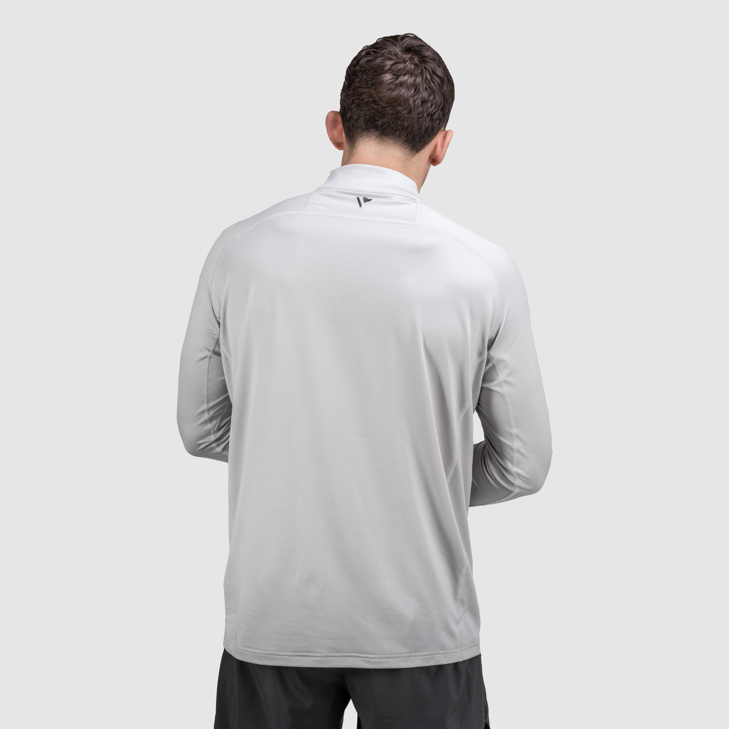 Velocity Quarter Zip Sweat - Stone Grey