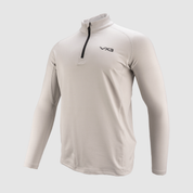 Velocity Quarter Zip Sweat - Stone Grey