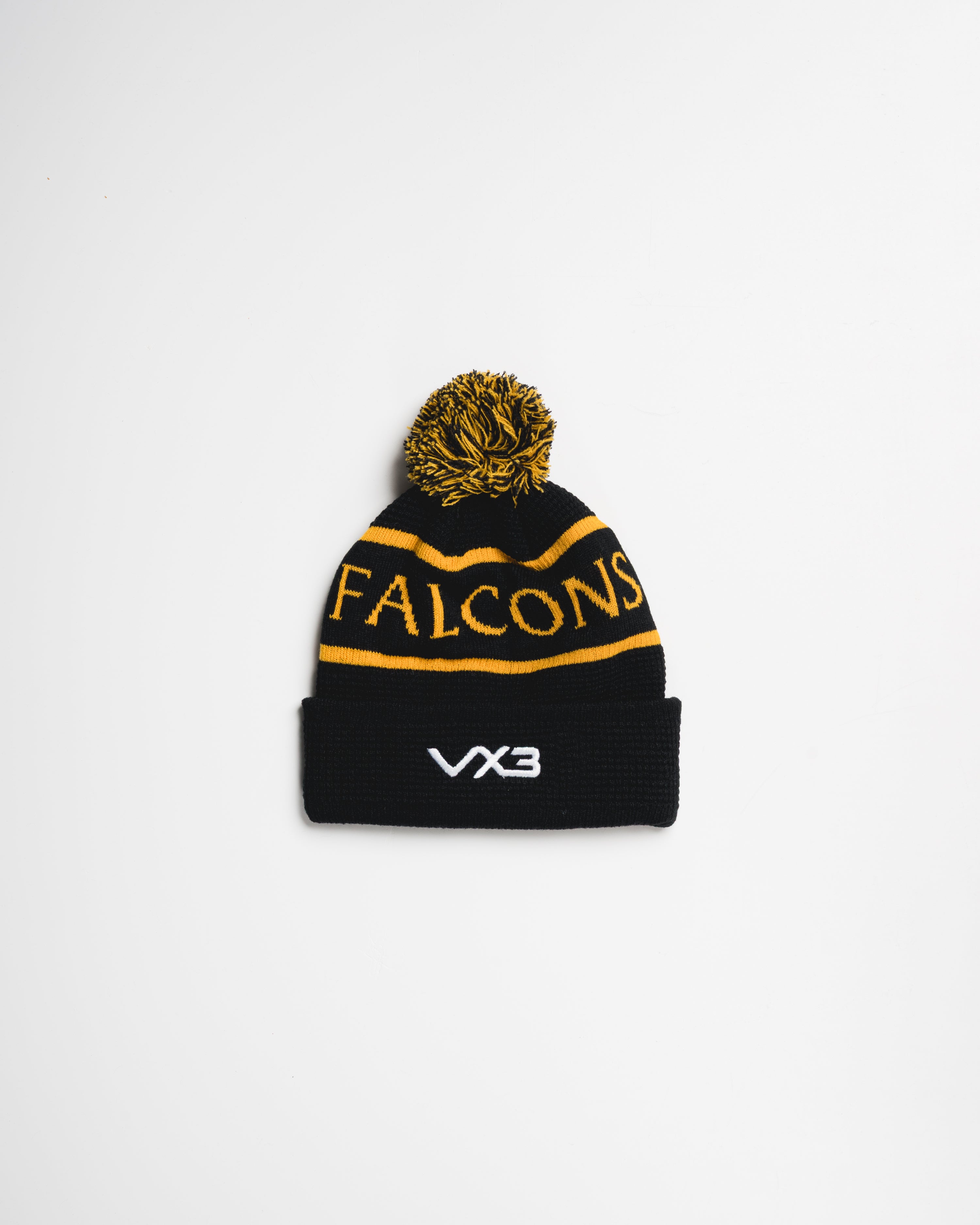 Falcons 25/26 Bobble Hat Black/Amber