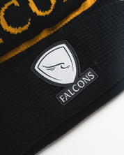 Falcons 25/26 Bobble Hat Black/Amber