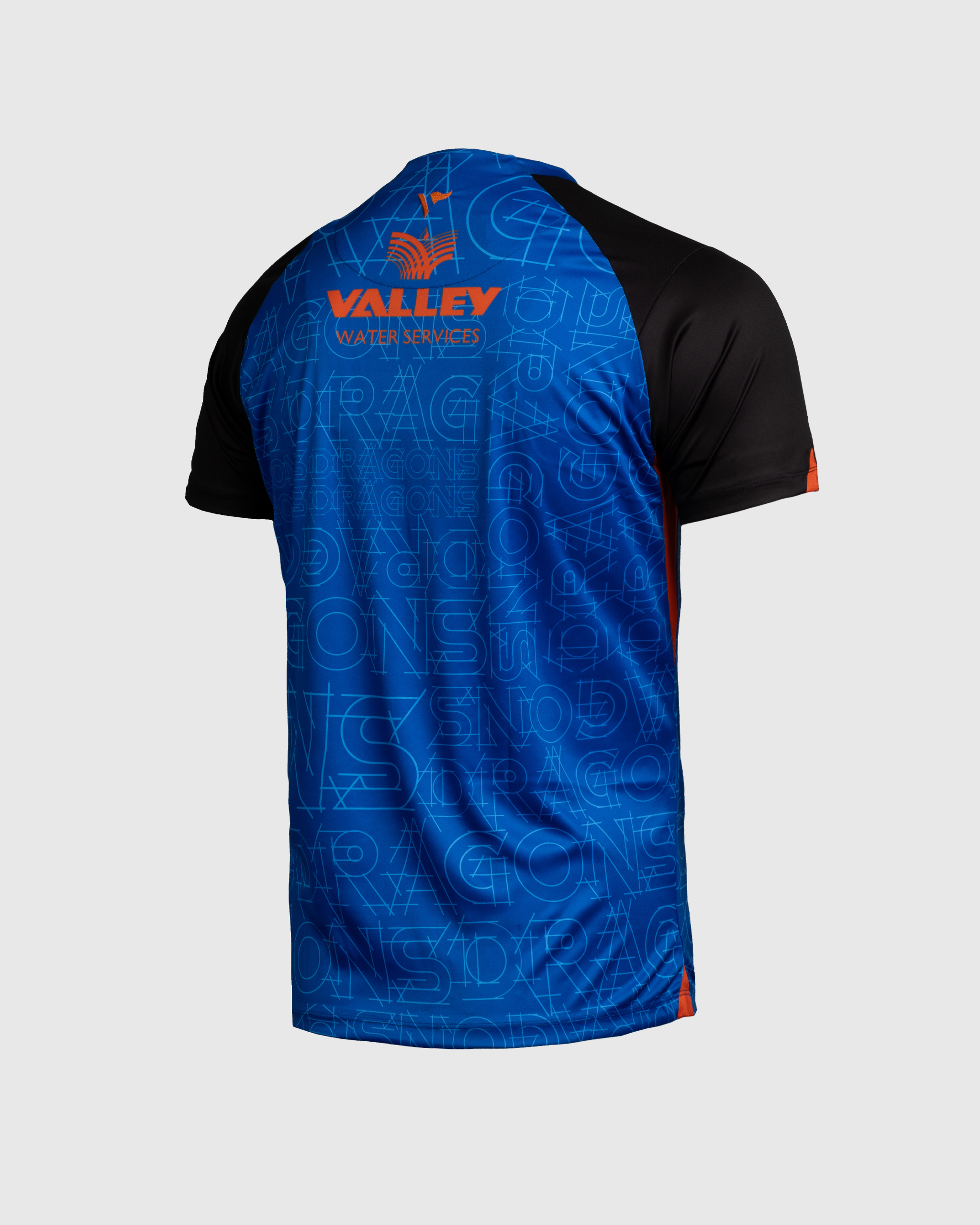Dragons RFC 25/26 Vertex Training Tee Royal/Black/Bright Orange