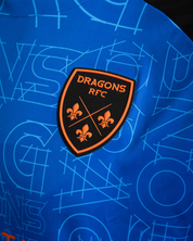 Dragons RFC 25/26 Vertex Training Tee Royal/Black/Bright Orange
