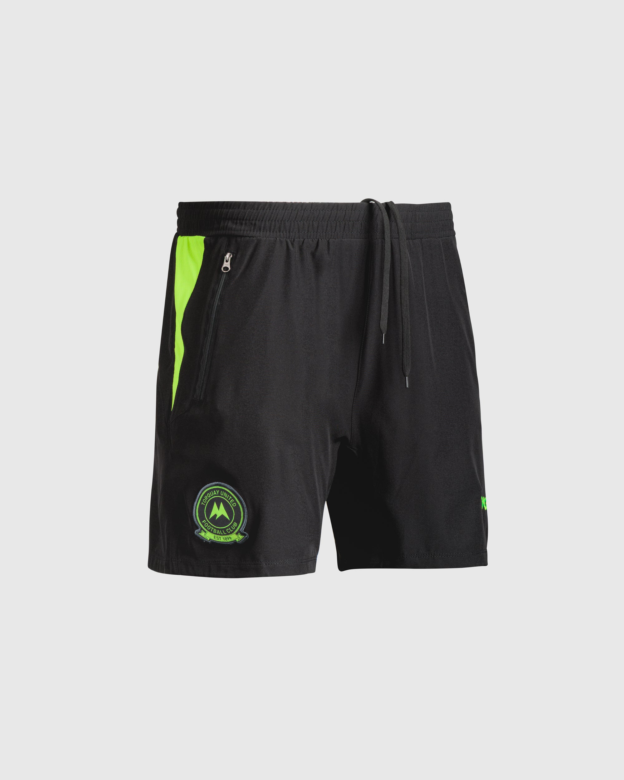 Torquay United FC 25/26 Vertex Gym Shorts Black/Fluro Yellow