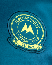Torquay United FC 25/26 Vertex Sweatshirt Youth Lyons blue/Navy/Fluro Yellow