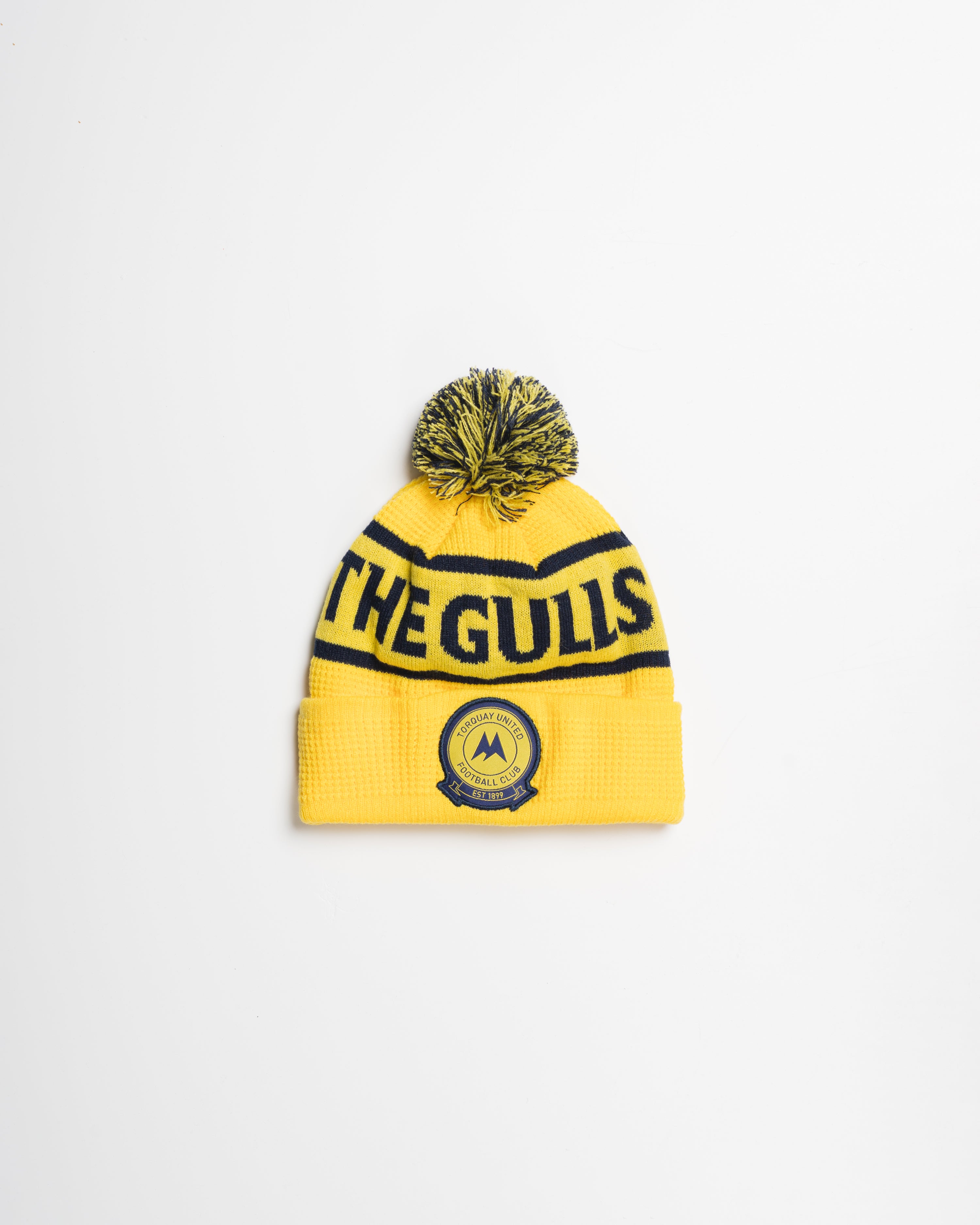 Torquay United FC 25/26 Bobble Hat Yellow/Navy