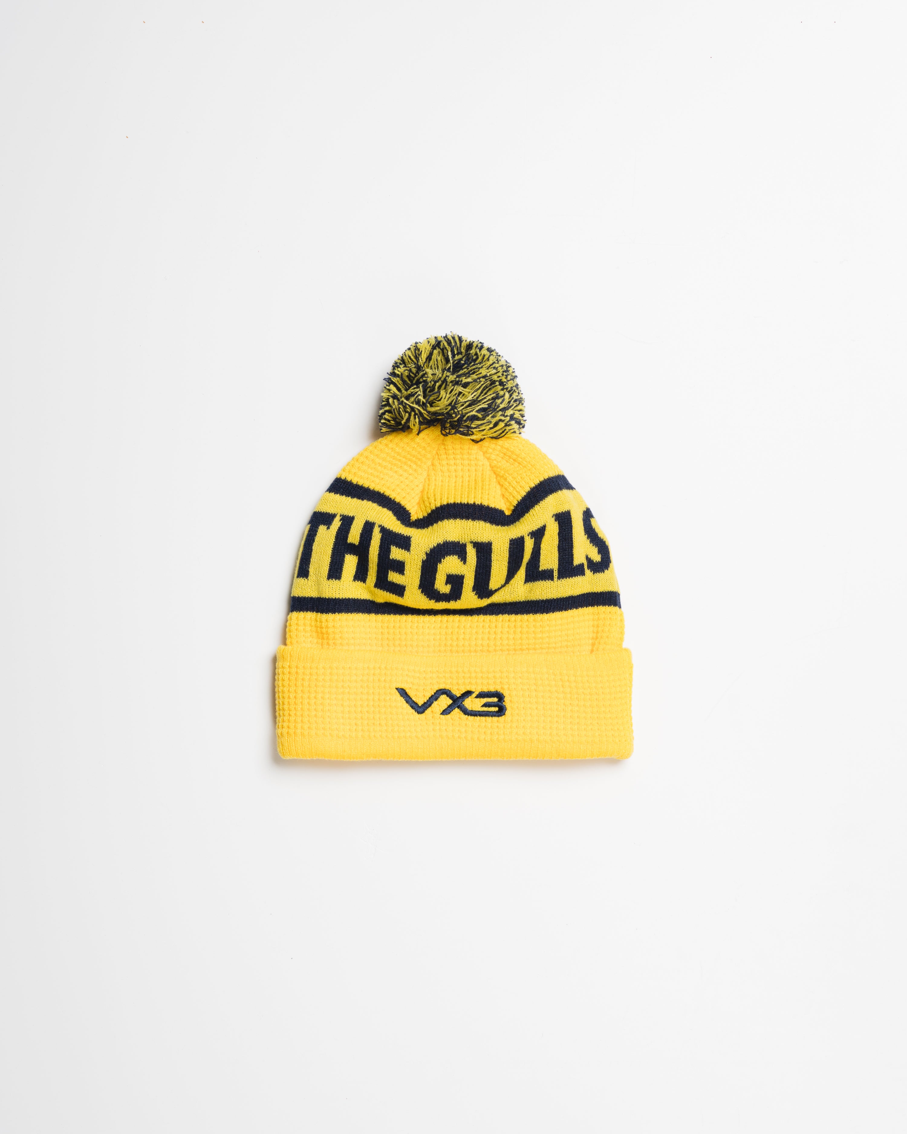 Torquay United FC 25/26 Bobble Hat Yellow/Navy