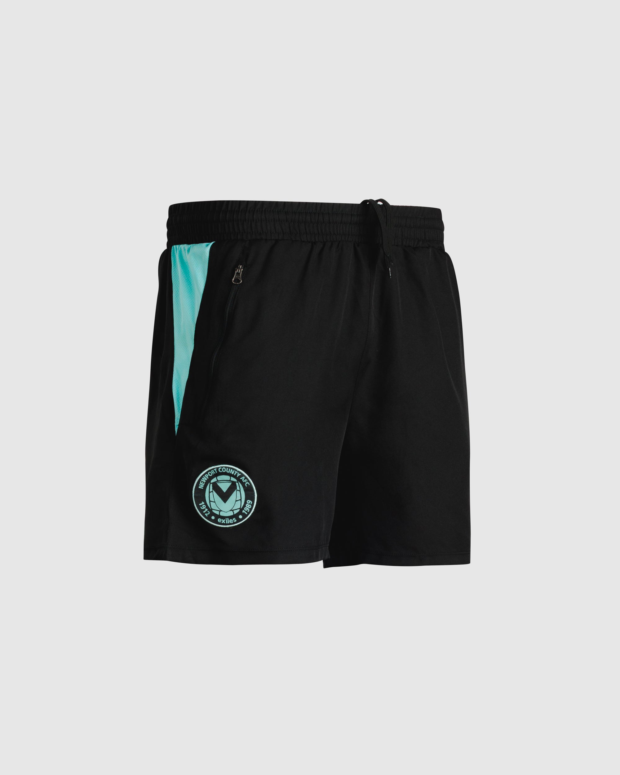 Newport County AFC 25/26 Vertex Gym Shorts Black/Aruba