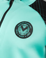 Newport County AFC 25/26 Vertex Half Zip Top Youth Aruba/Blue Coral