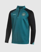 Newport County AFC 25/26 Vertex Half Zip Top Youth Blue Coral/Black