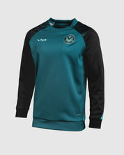 Newport County AFC 25/26 Vertex Training Sweatshirt Youth Blue Coral/Black