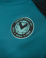 Newport County AFC 25/26 Vertex Training Sweatshirt Youth Blue Coral/Black