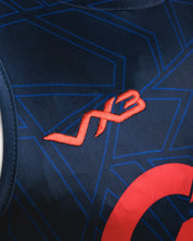 Scarlets 25/26 Vertex Training Vest Navy/Deep Red/Bright Red