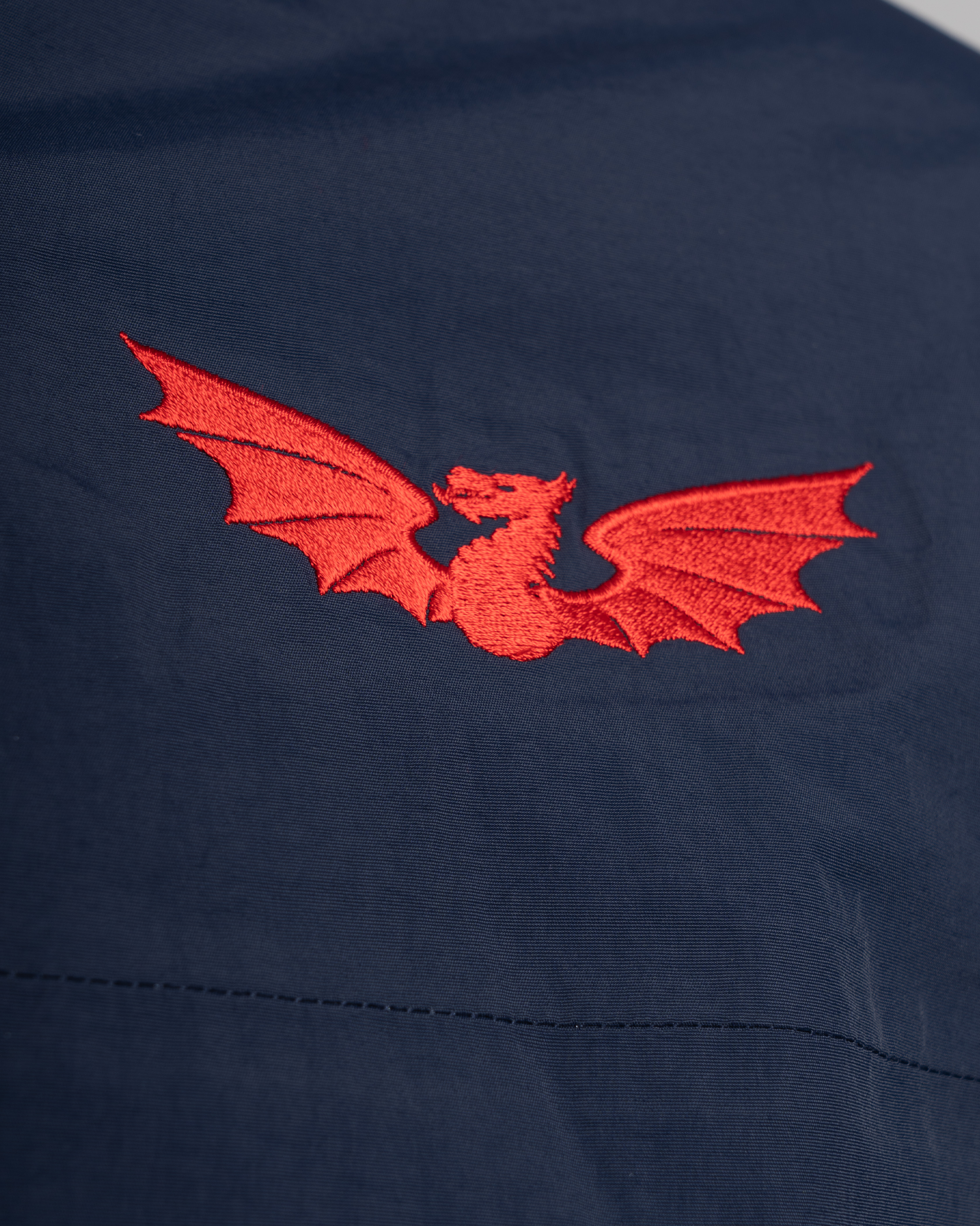 Scarlets 25/26 Waterproof Jacket Navy/Red