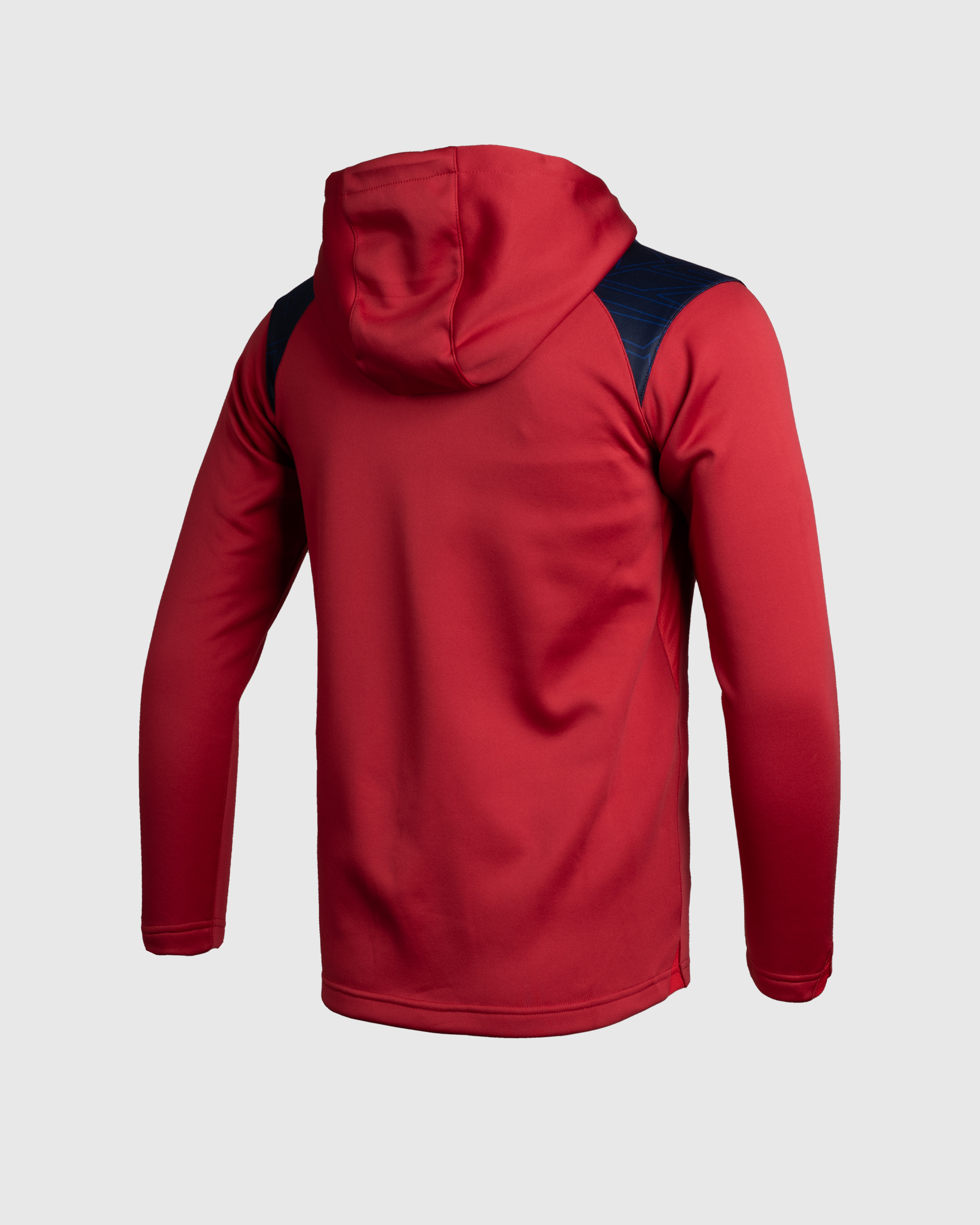 Scarlets 25/26 Vertex Zip Up Hoodie Deep Red/Navy/Bright Red