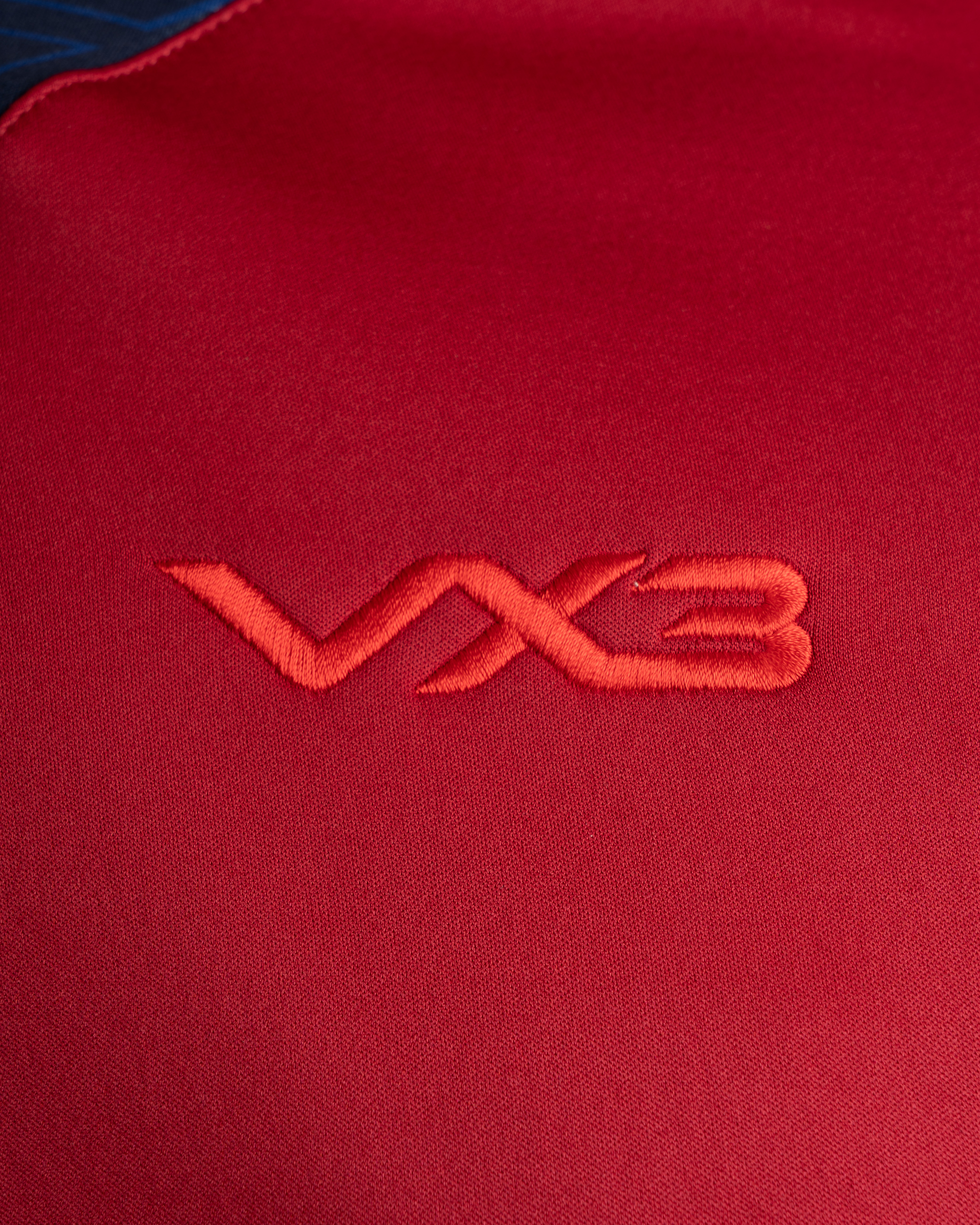 Scarlets 25/26 Vertex Zip Up Hoodie Deep Red/Navy/Bright Red