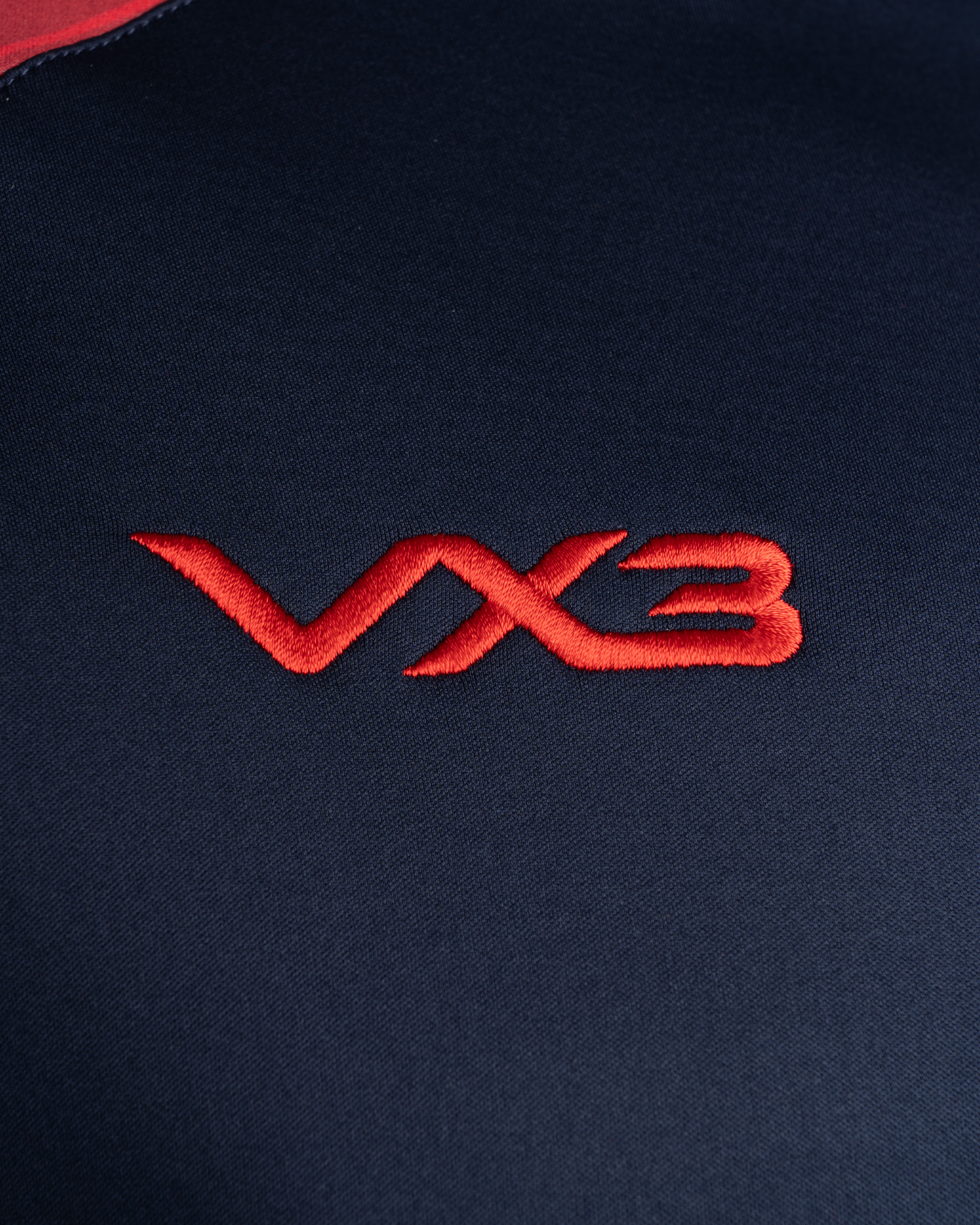 Scarlets 25/26 Vertex Zip Up Hoodie Navy/Deep Red/Bright Red