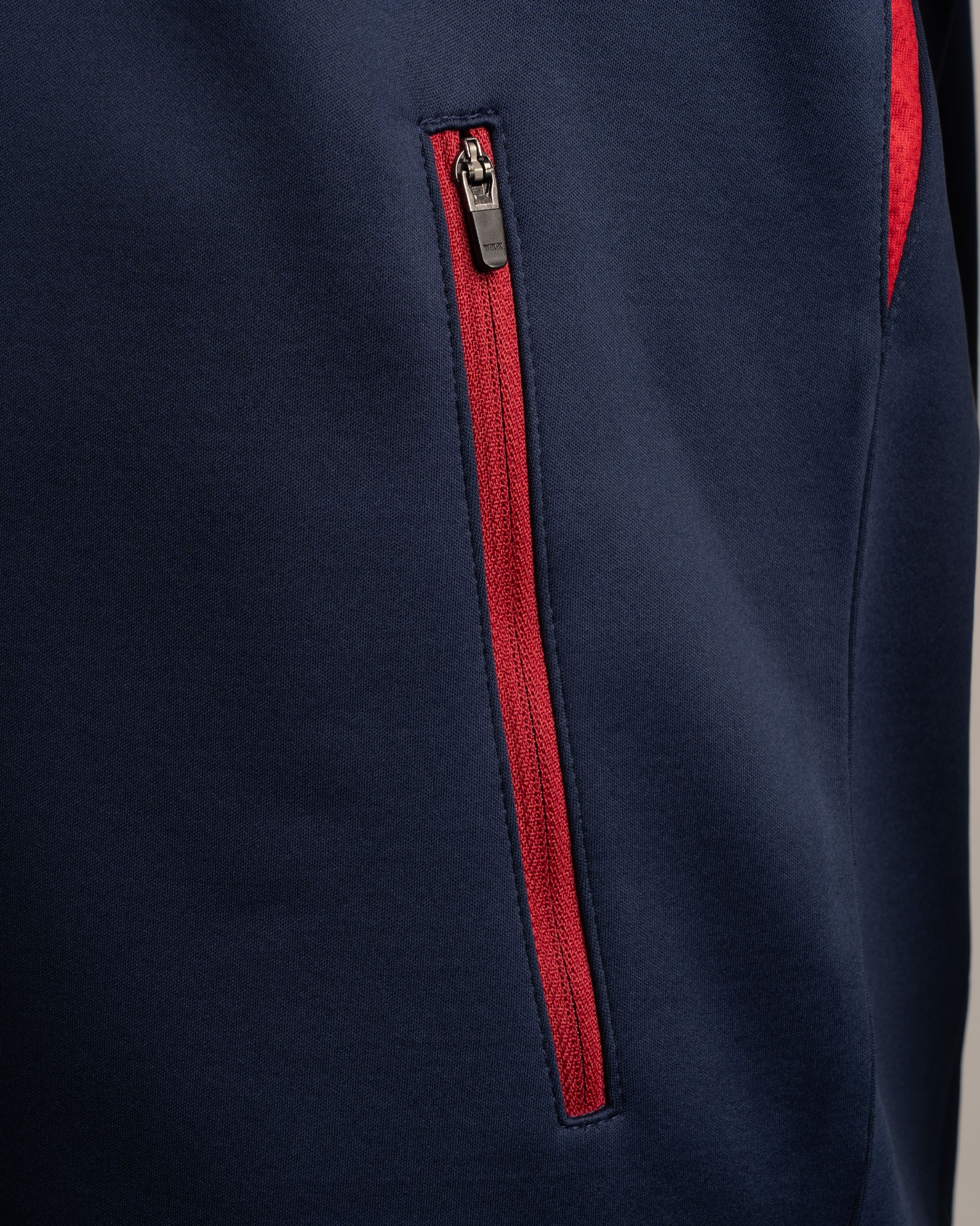 Scarlets 25/26 Vertex Zip Up Hoodie Navy/Deep Red/Bright Red