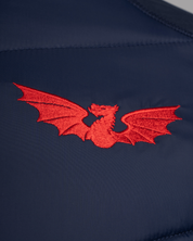 Scarlets 25/26 Tempest Hybrid Jacket Navy/Bright Red