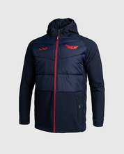 Scarlets 25/26 Tempest Hybrid Jacket Navy/Bright Red