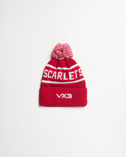 Scarlets 25/26 Bobble Hat Red/White