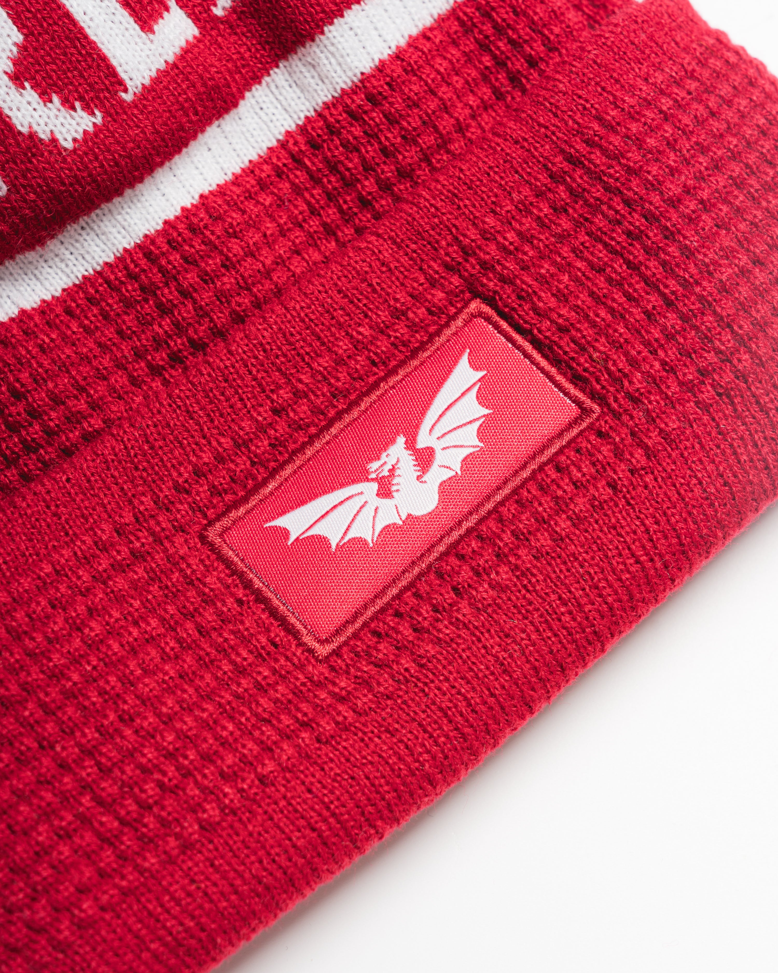 Scarlets 25/26 Bobble Hat Red/White