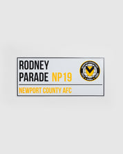 Newport County AFC Stadium Street Sign